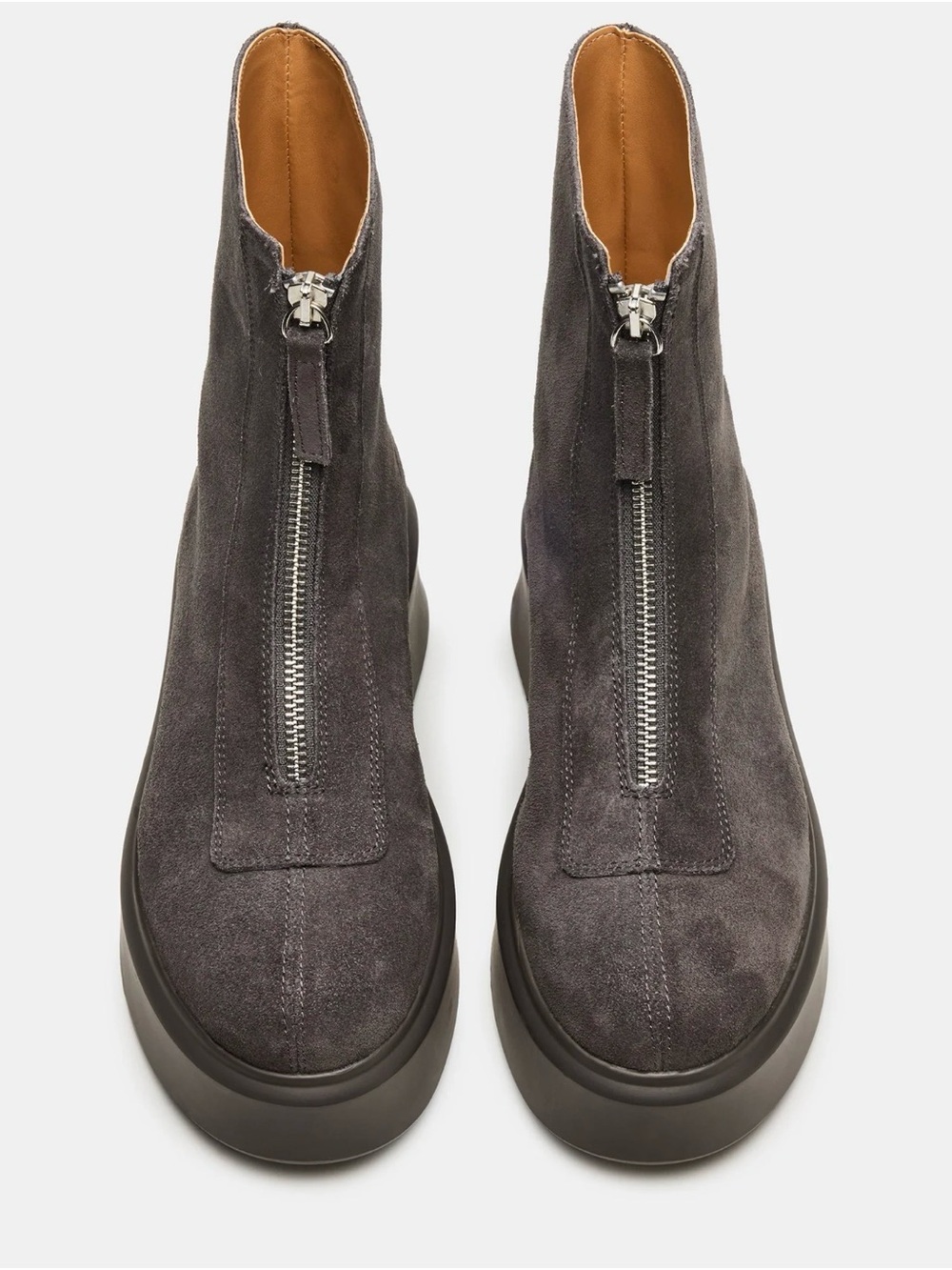 JONES GREY SUEDE STEVE MADDEN BOOTS ( ROW style ) NEW